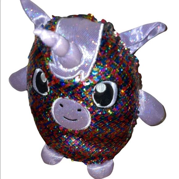 Beverly Hills Teddy Bear Co Shimmeez sequin unicorn - Picture 2 of 7